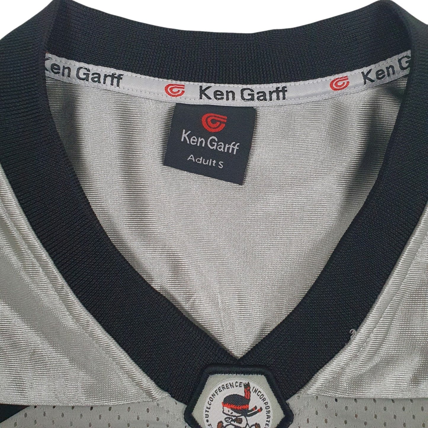 Mens Grey Ken Garff Vintage 00s Jersey UTE Conference  T Shirt