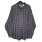 Mens Grey L.L.Bean Flannel Long Sleeve Shirt