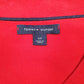 Mens Red Tommy Hilfiger  V Neck Jumper