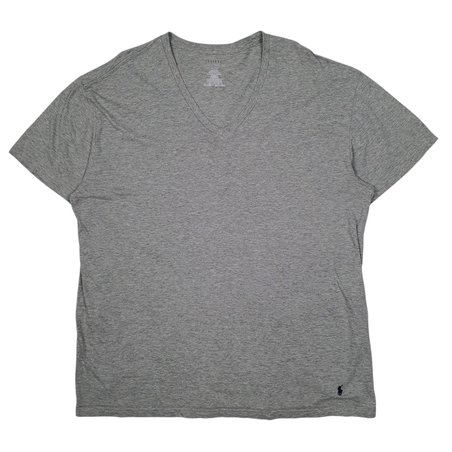 Mens Grey Polo Ralph Lauren V Neck Short Sleeve T Shirt