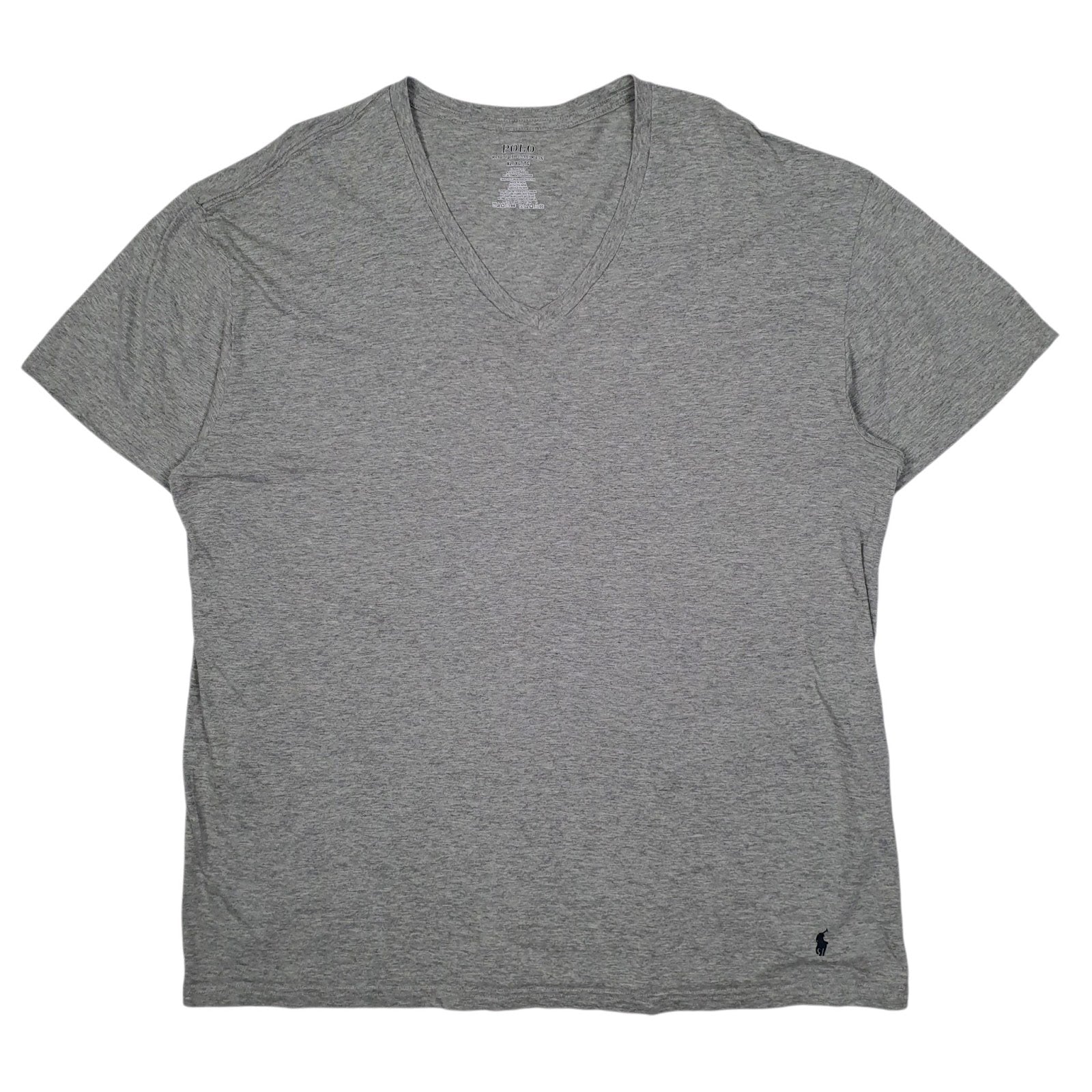Mens Grey Polo Ralph Lauren V Neck Short Sleeve T Shirt