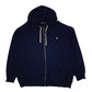 Mens Navy Polo Ralph Lauren Hoodie Full Zip Jumper