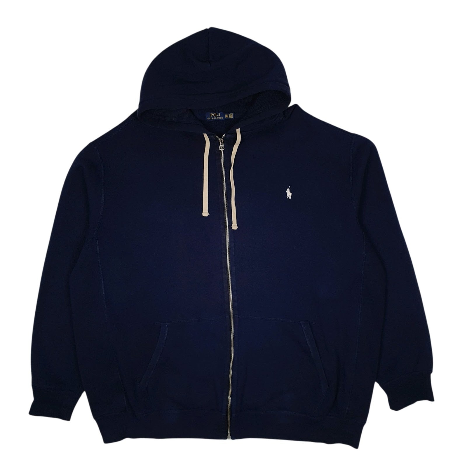 Mens Navy Polo Ralph Lauren Hoodie Full Zip Jumper