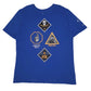 Mens Blue Nike  Short Sleeve T Shirt