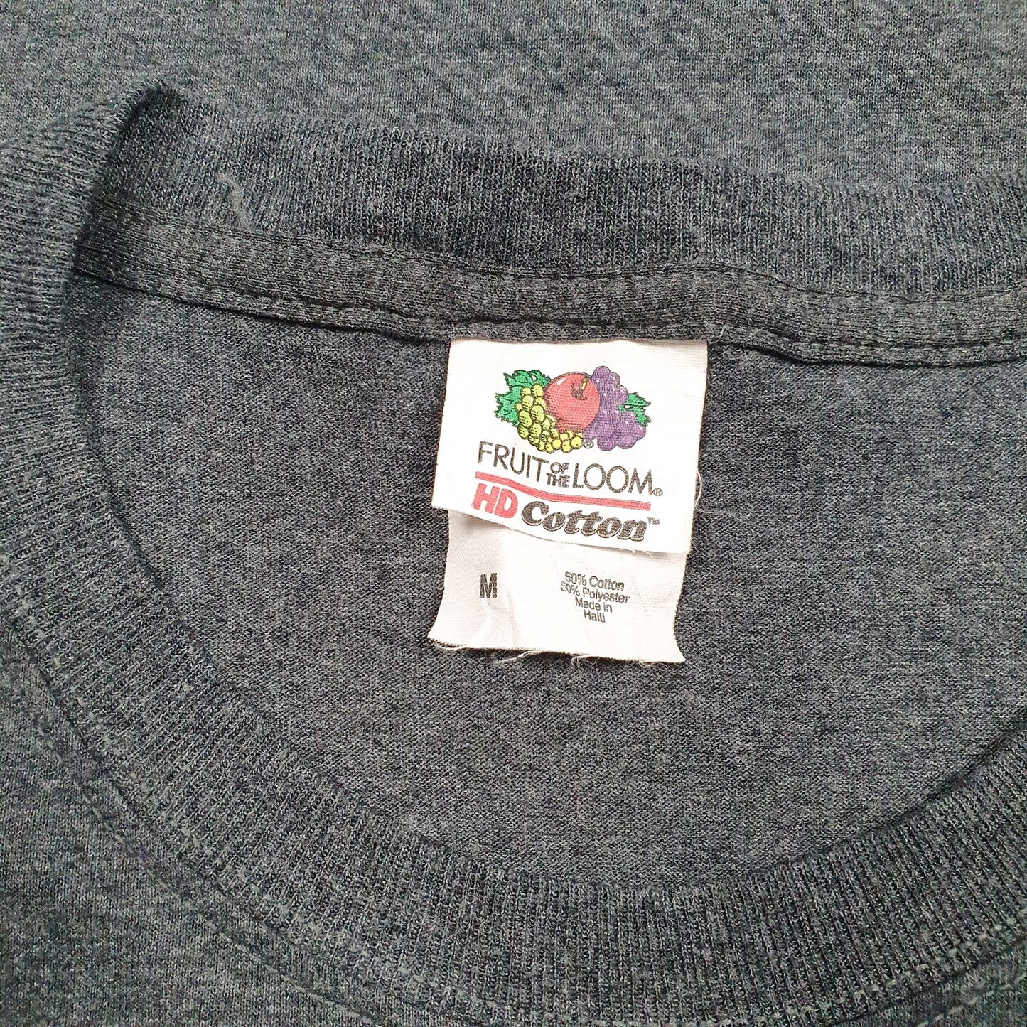 Mens Grey Fruit Of The Loom   T Shirt
