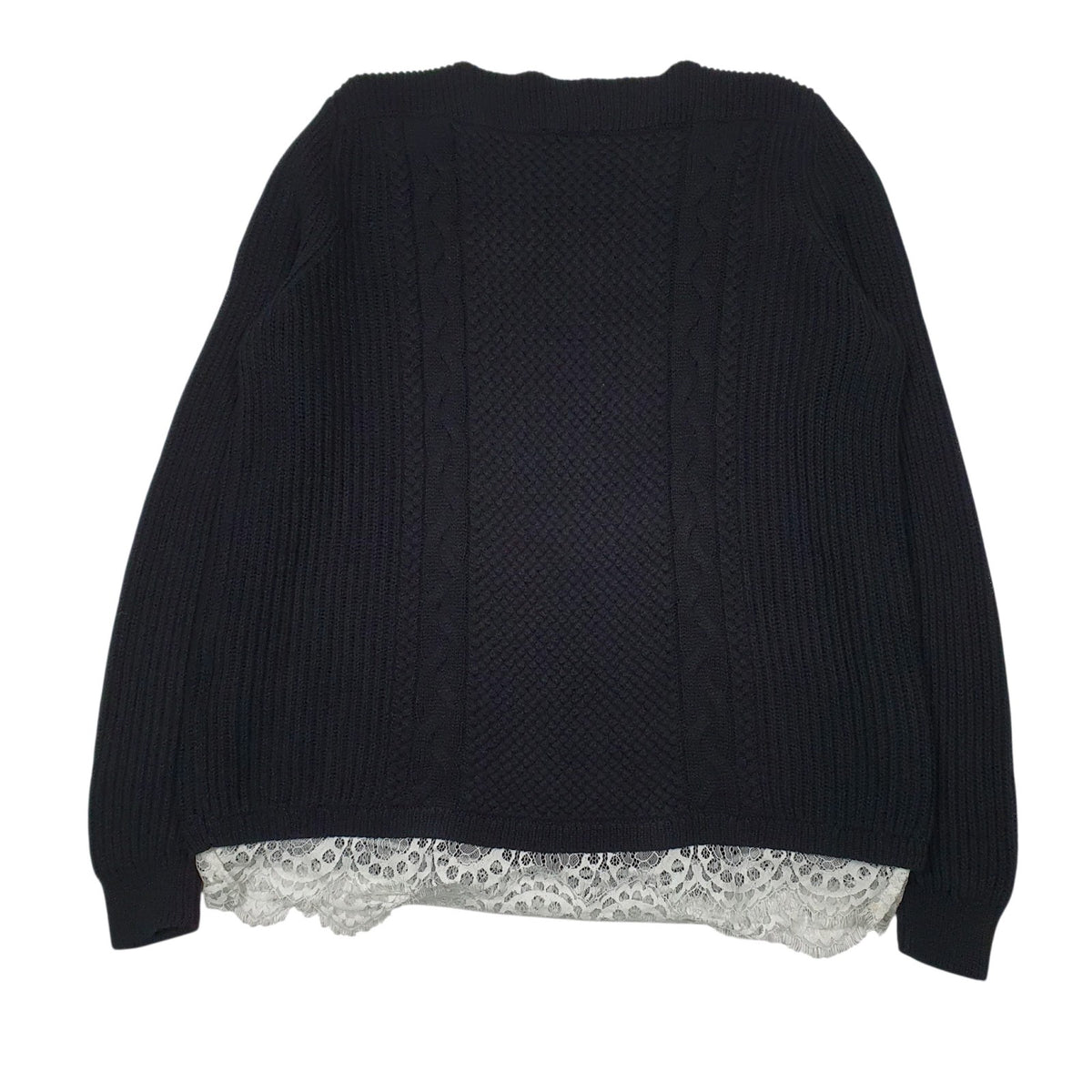 Mens Black Tommy Hilfiger Knit Crewneck Jumper