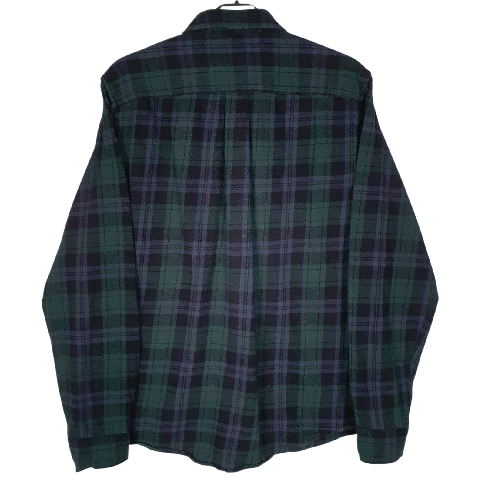 Mens Green Eddie Bauer Flannel  Shirt