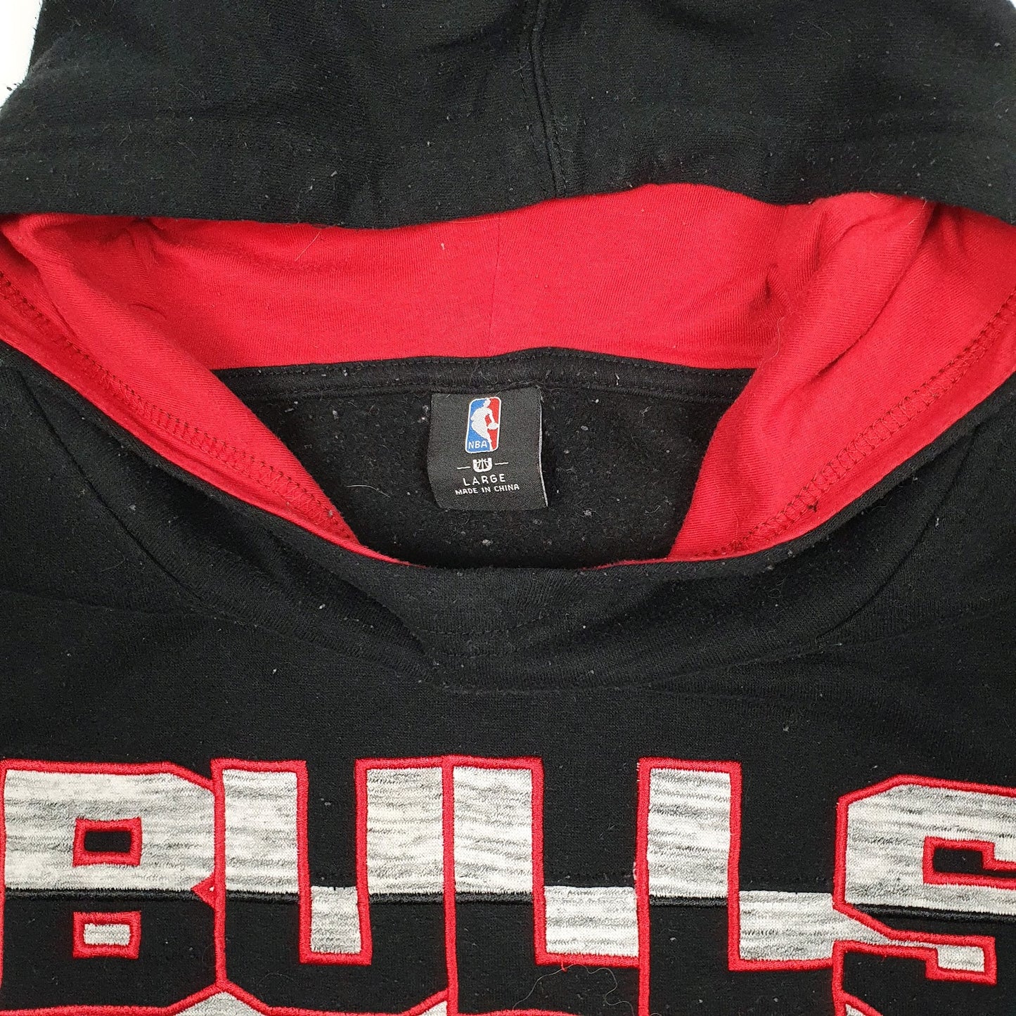 Mens Black NBA Chicago Bulls Basketball Hoodie Jumper