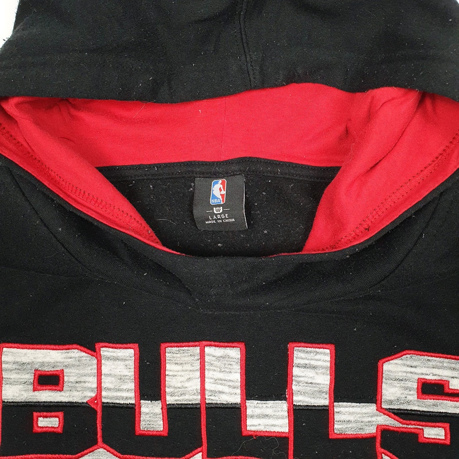 Mens Black NBA Chicago Bulls Basketball Hoodie Jumper