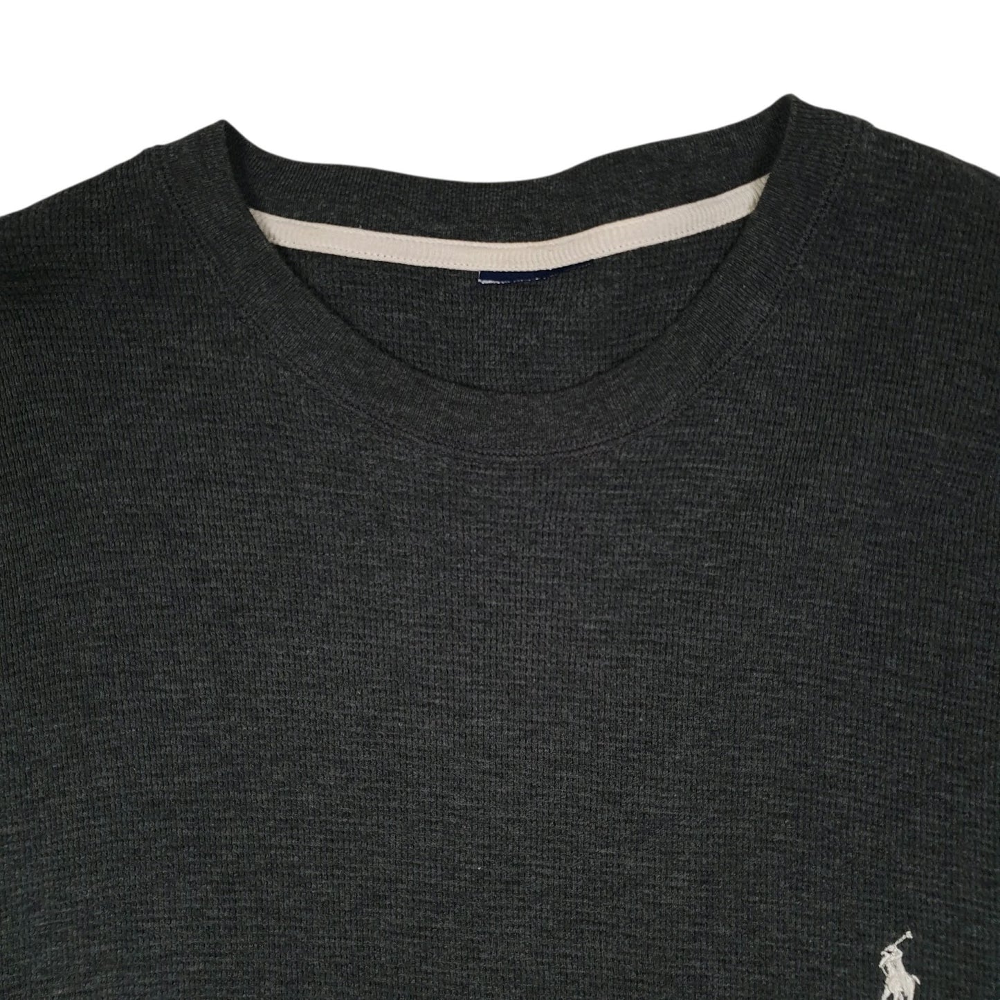 Mens Grey Polo Ralph Lauren Lightweight Crewneck Jumper