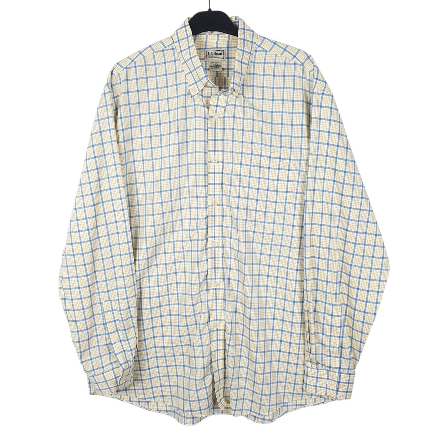 Mens Yellow L.L.Bean  Long Sleeve Shirt