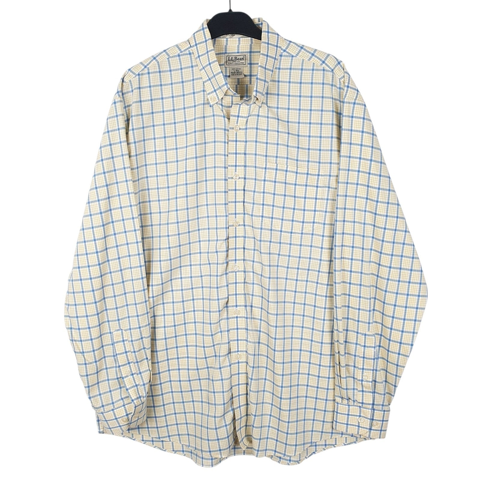 Mens Yellow L.L.Bean  Long Sleeve Shirt