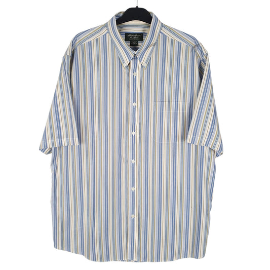 Mens Blue Eddie Bauer  Short Sleeve Shirt