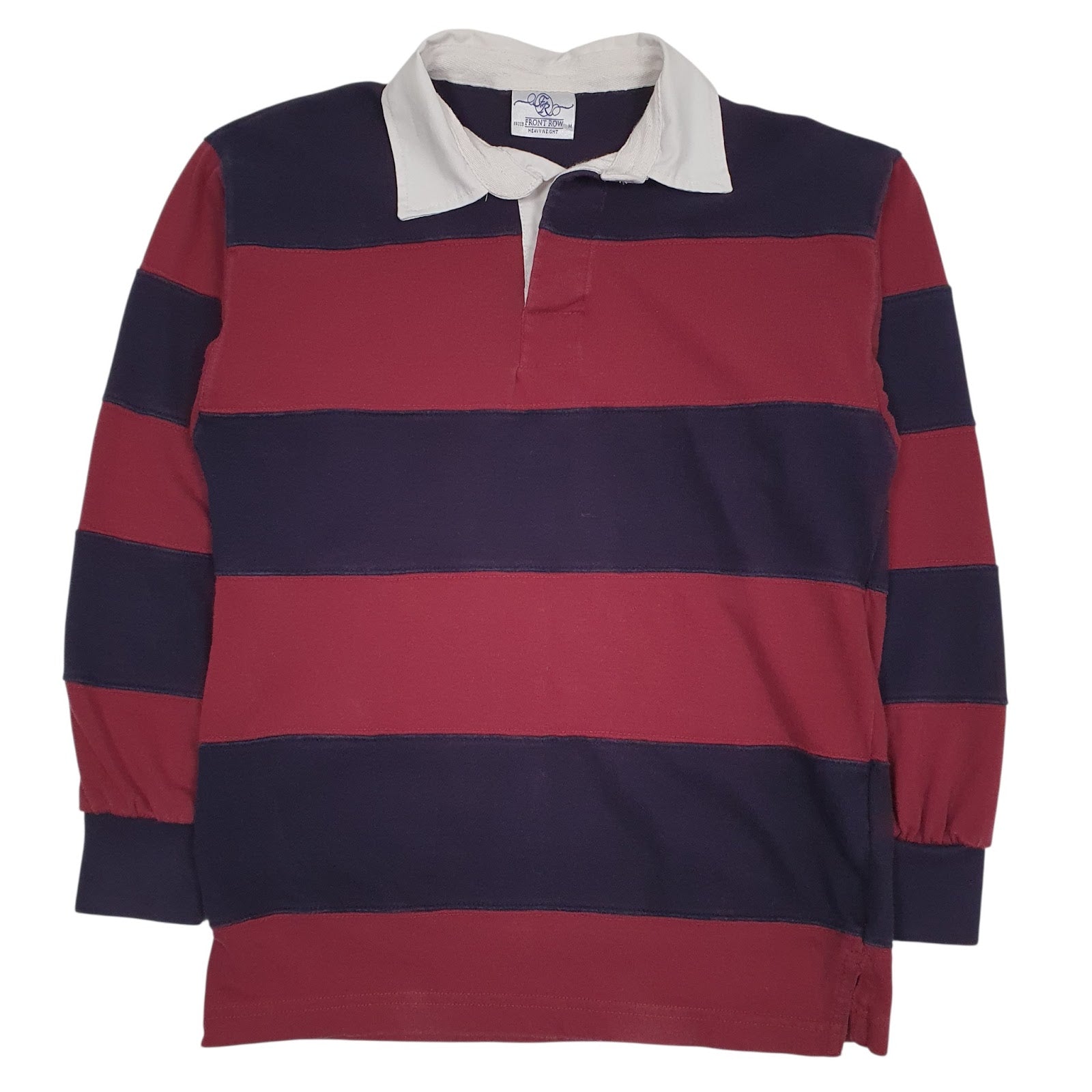 Mens Res Front Row Rugby Long Sleeve Polo Shirt