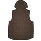 Mens Green Wrangler Workwear Padded Hooded  Coat