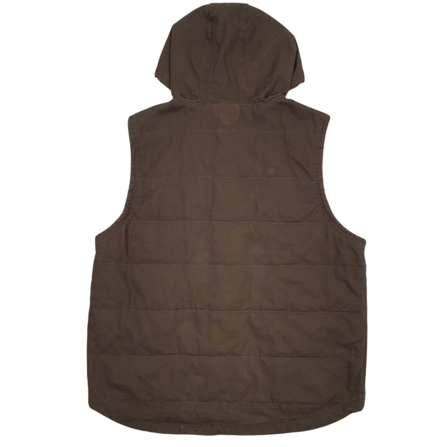 Mens Green Wrangler Workwear Padded Hooded  Coat