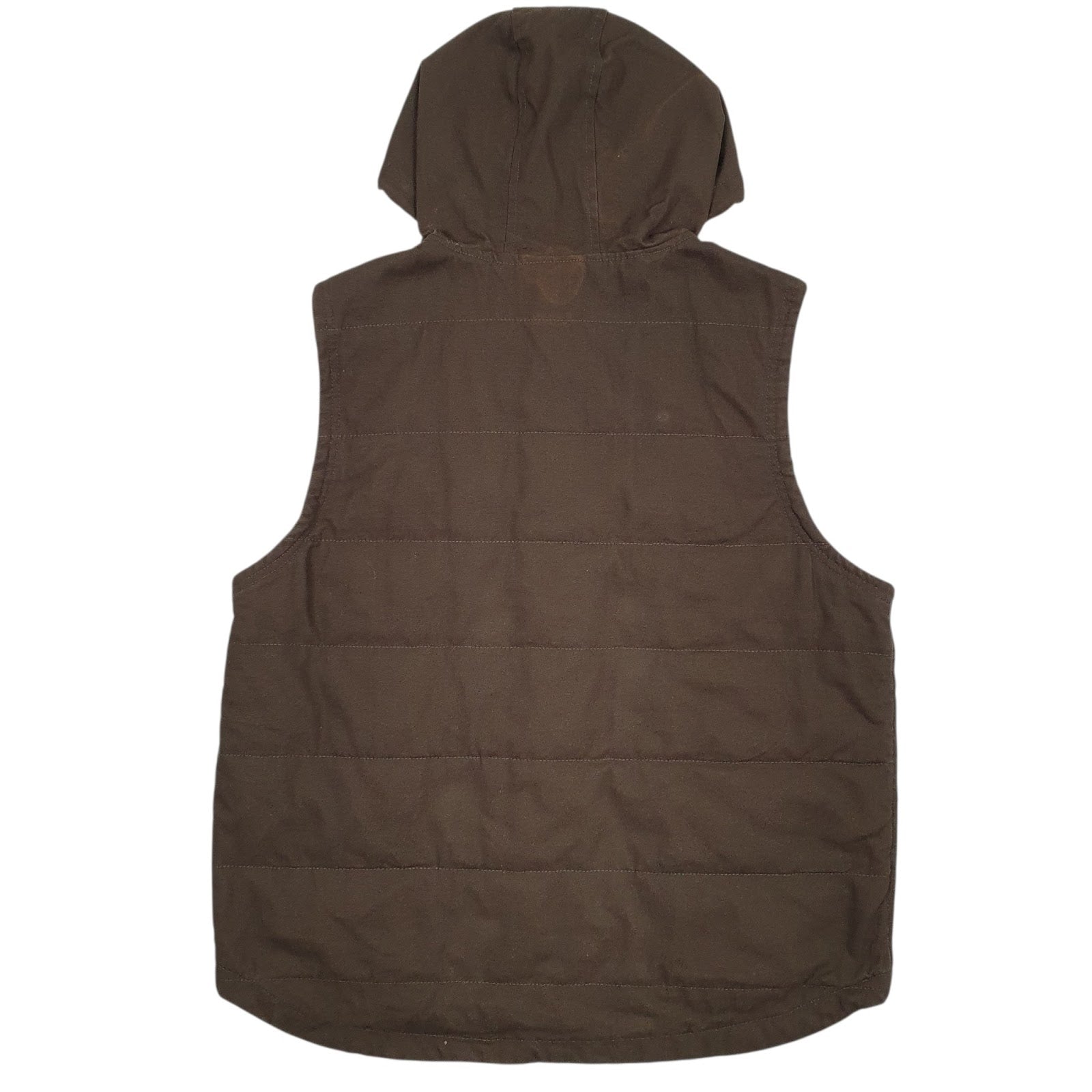Mens Green Wrangler Workwear Padded Hooded  Coat