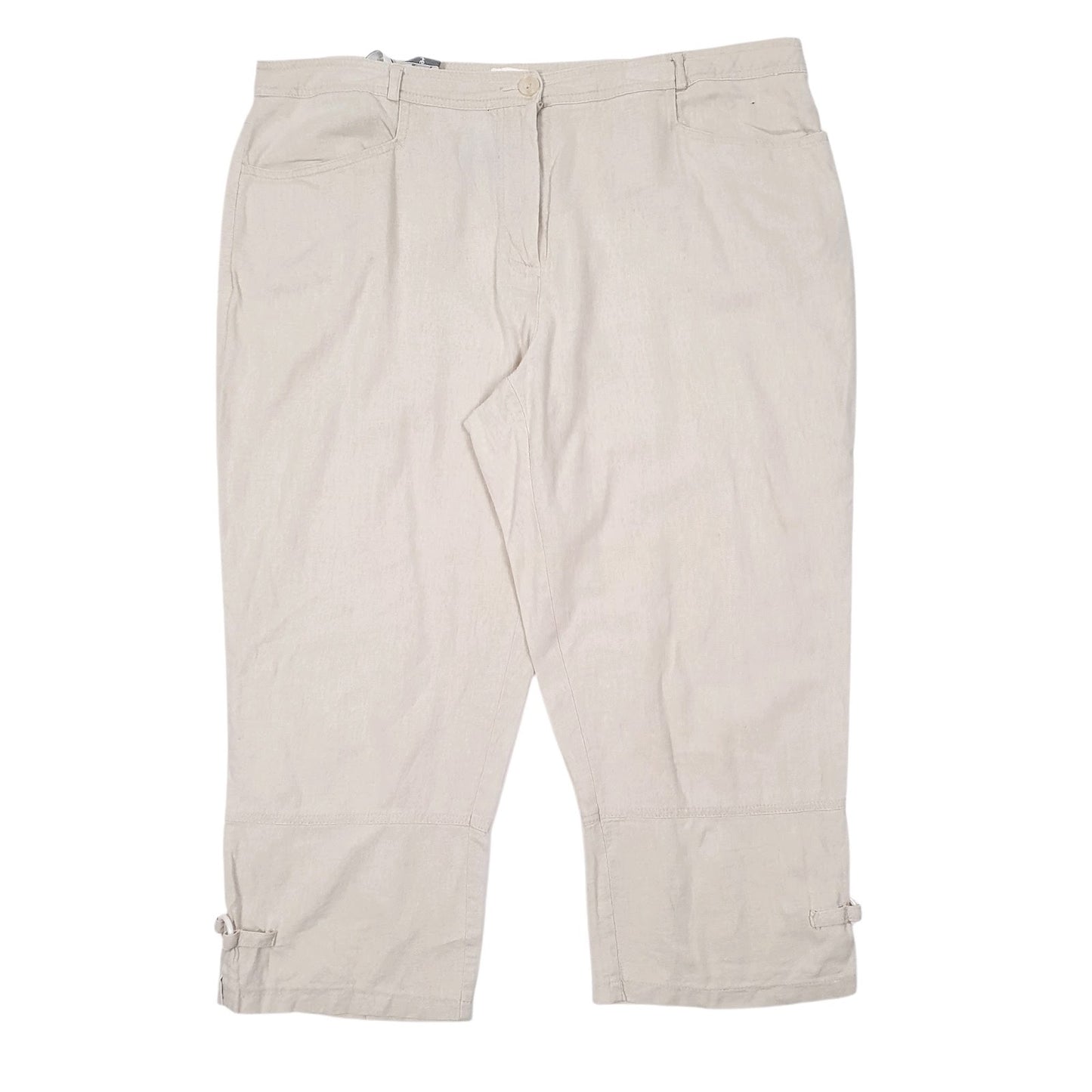Womens Beige Infinity  Chino Shorts