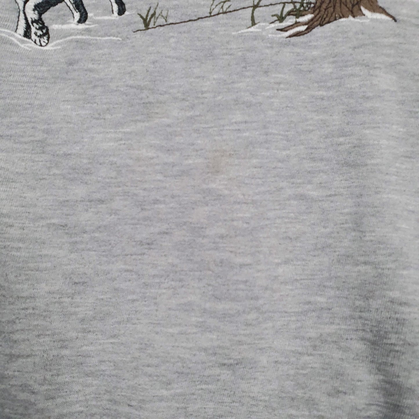 Mens Grey Croft & Barrow Graphic Embroidered Hoodie Jumper