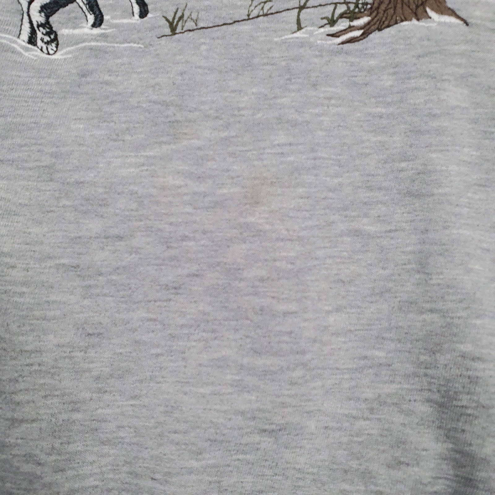 Mens Grey Croft & Barrow Graphic Embroidered Hoodie Jumper