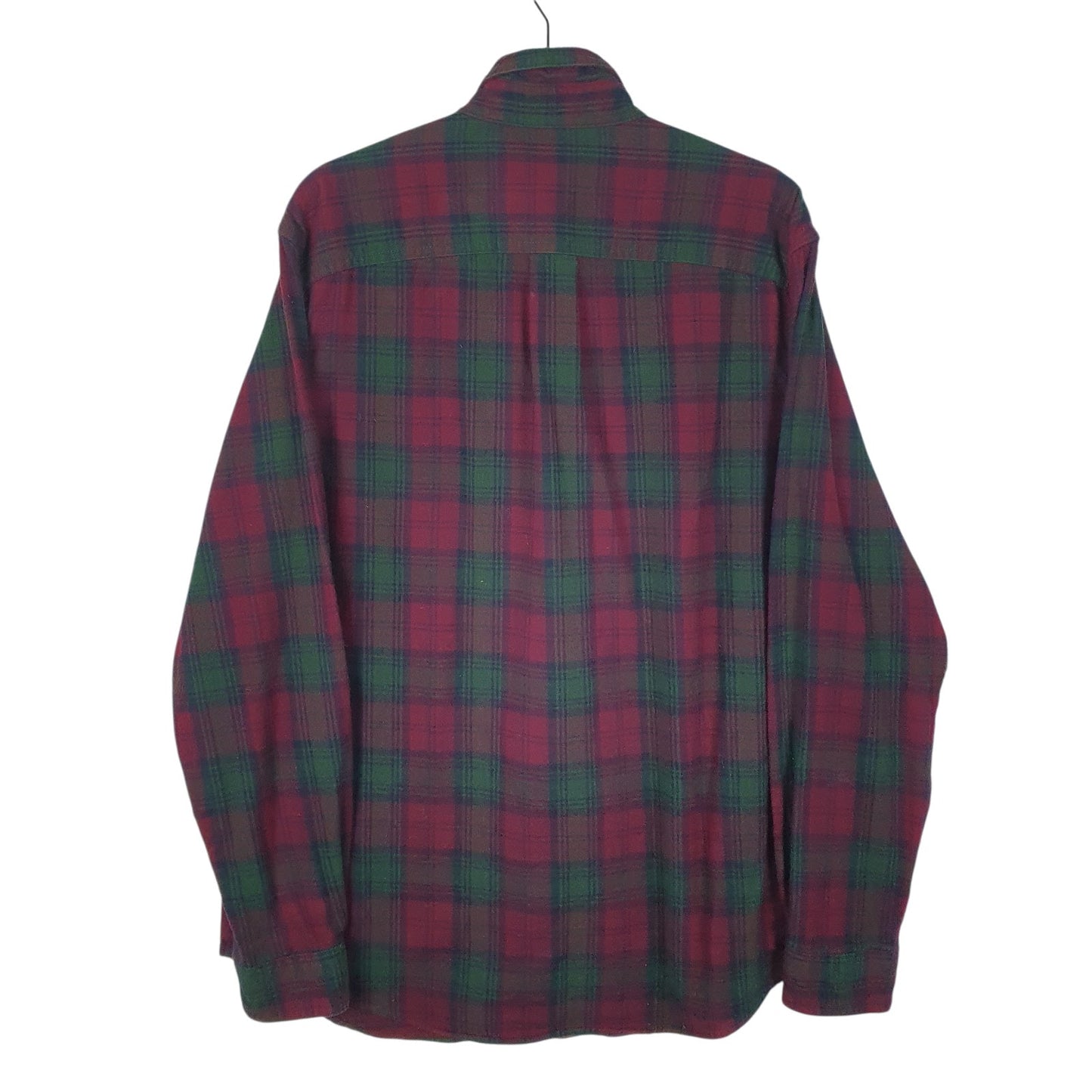Mens Burgundy L.L.Bean Flannel  Shirt