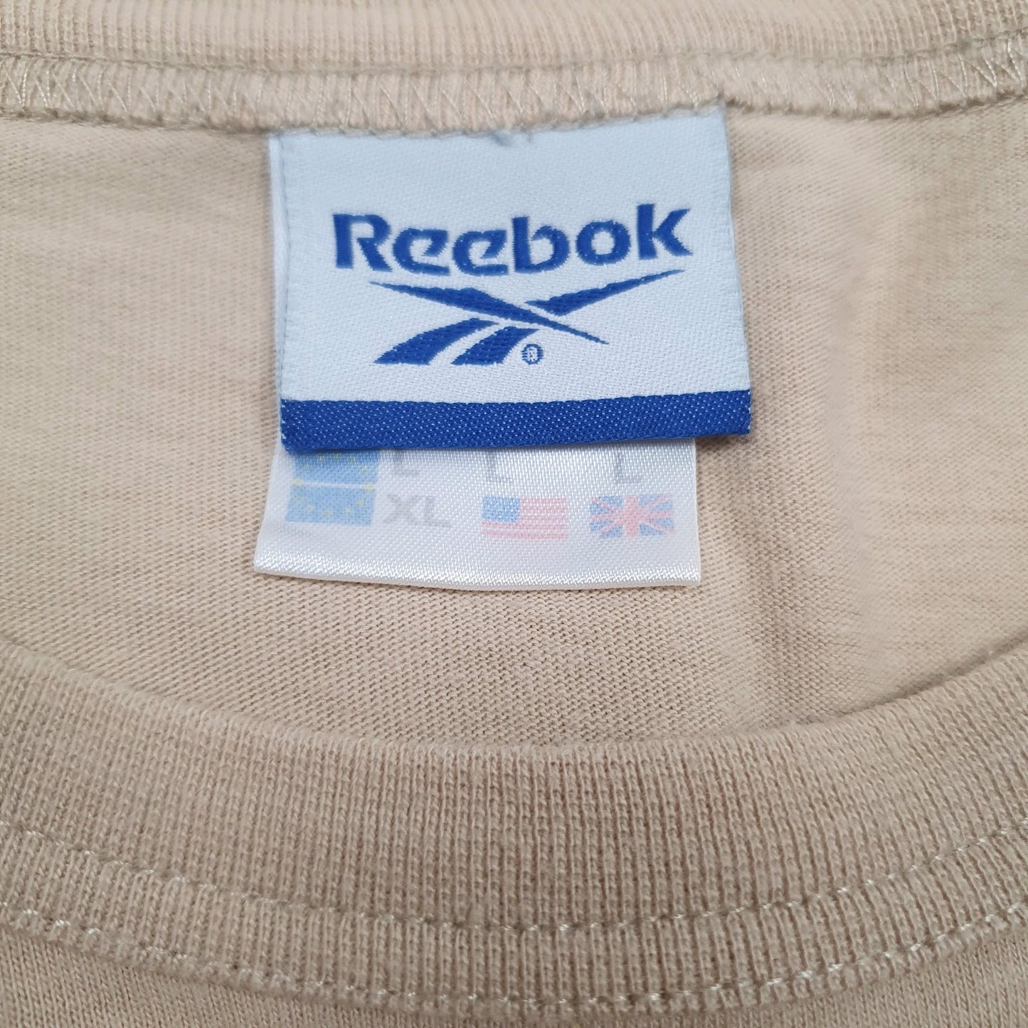 Mens Brown Reebok Spellout  T Shirt