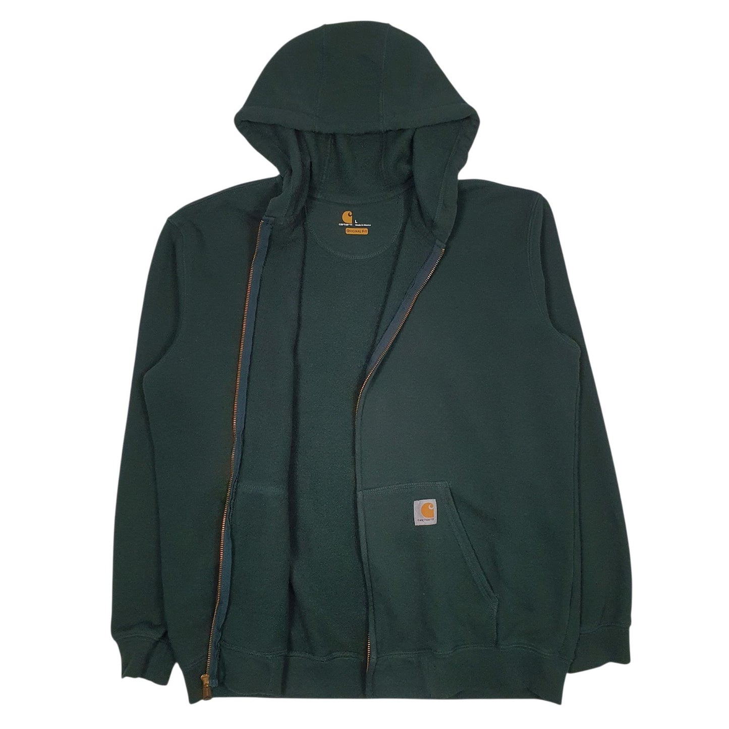 Mens Green Carhartt  Full Zip Jumper