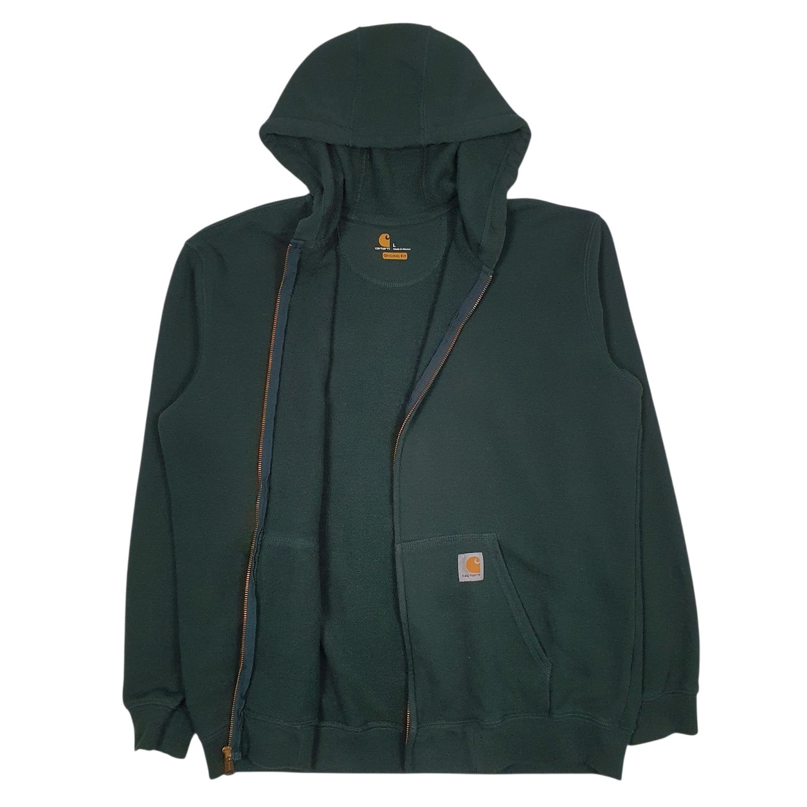 Mens Green Carhartt  Full Zip Jumper