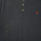 Mens Navy Polo Ralph Lauren Featherweight Mesh Henley  T Shirt