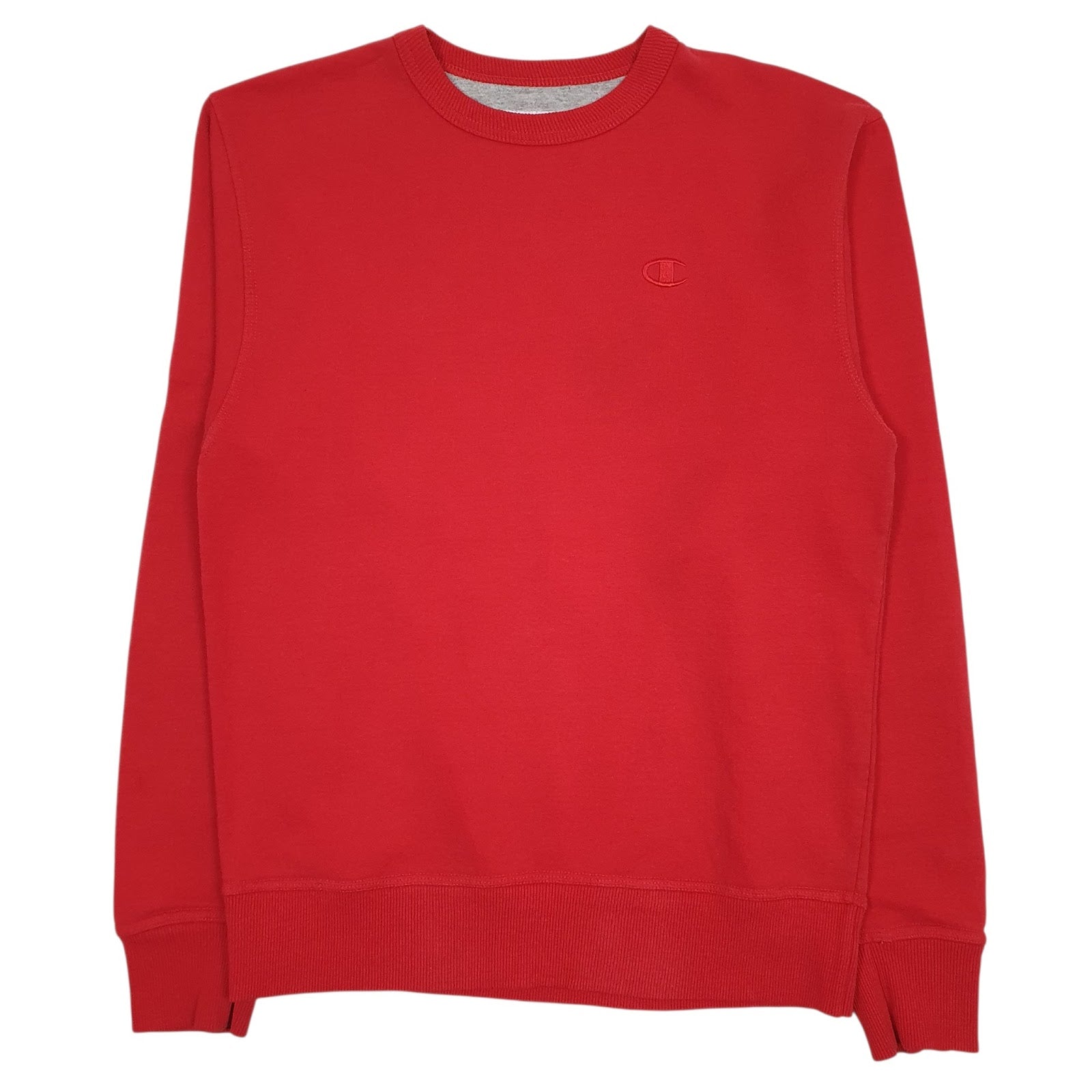 Mens Red Champion  Crewneck Jumper