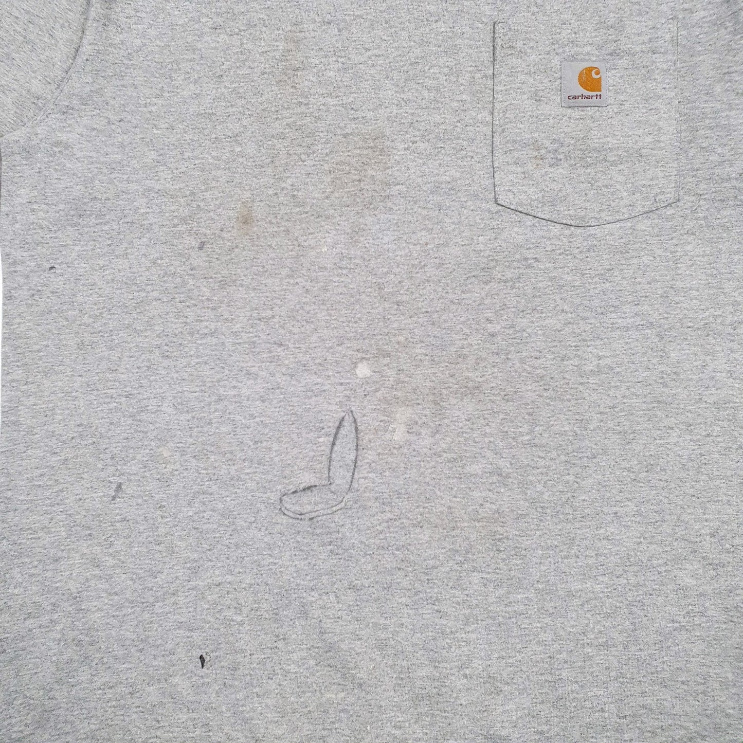 Mens Grey Carhartt   T Shirt