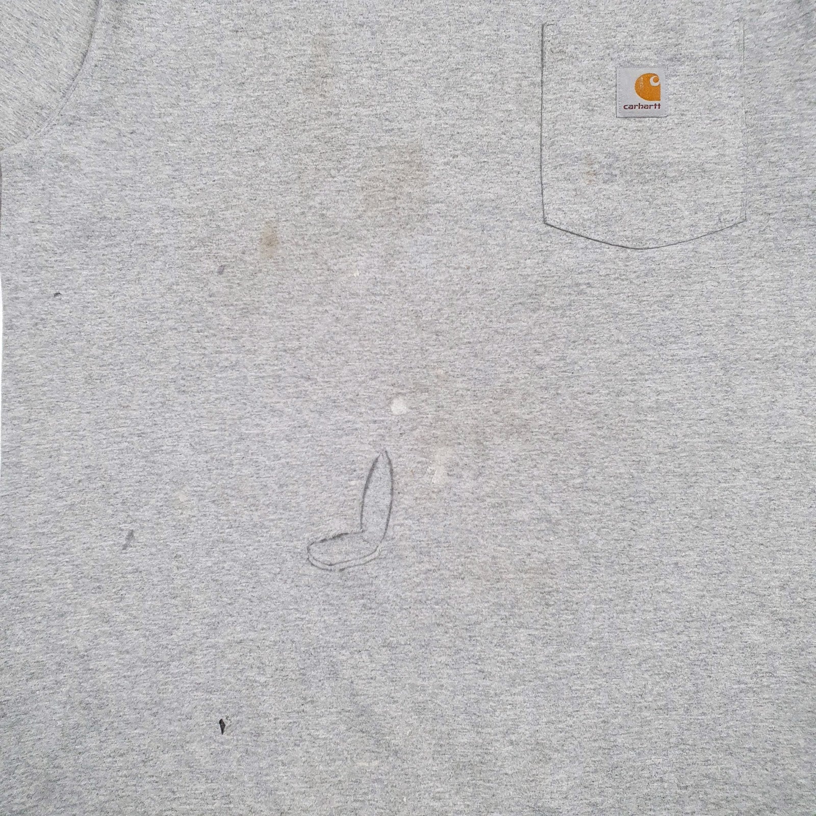 Mens Grey Carhartt   T Shirt