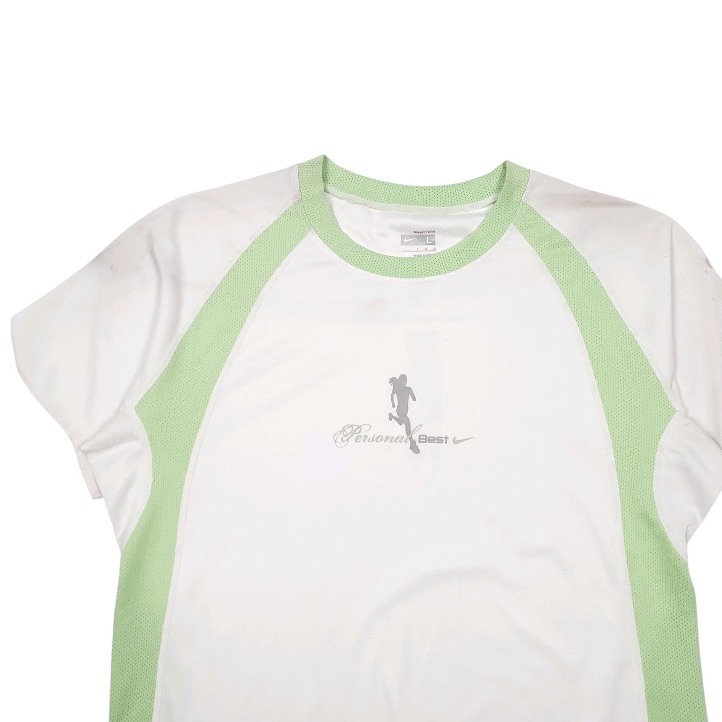 Womens White Nike Active Wear Running  T Shirt