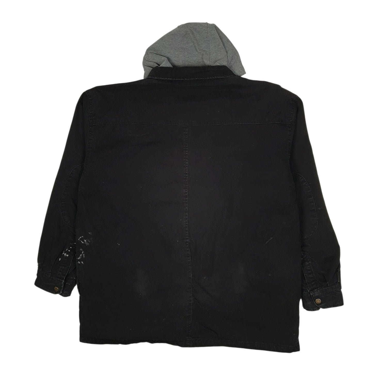 Mens Black Dickies Windbreaker Chore Hoodie  Coat