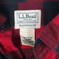 Mens Red L.L.Bean Flannel  Shirt