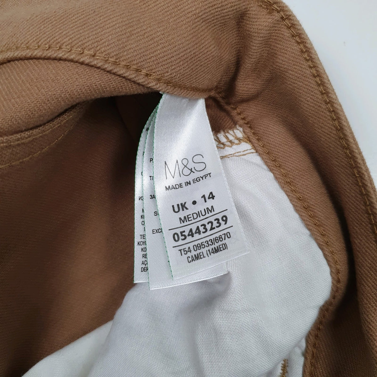 Womens Beige M&S Stretch  Trousers