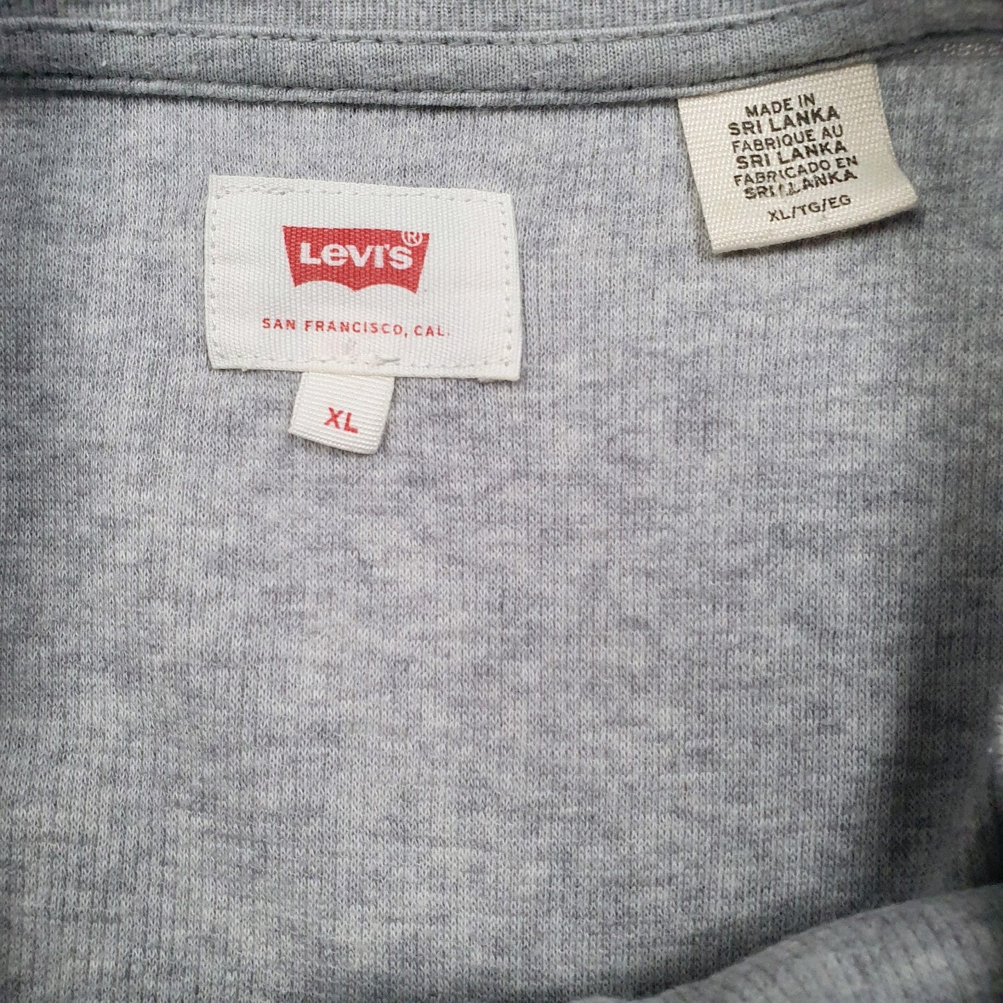 Mens Grey Levis   Polo Shirt