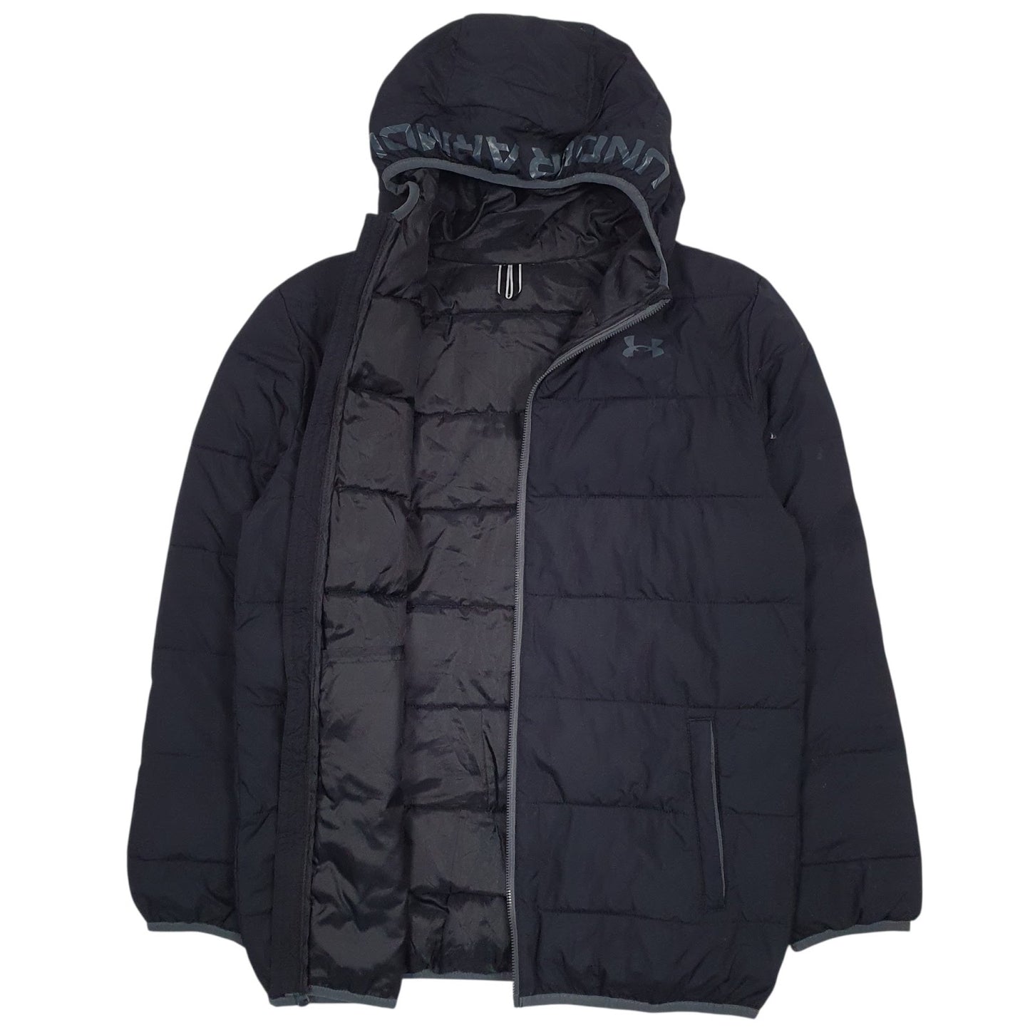 Mens Black Under Armour  Turtle Neck Coat