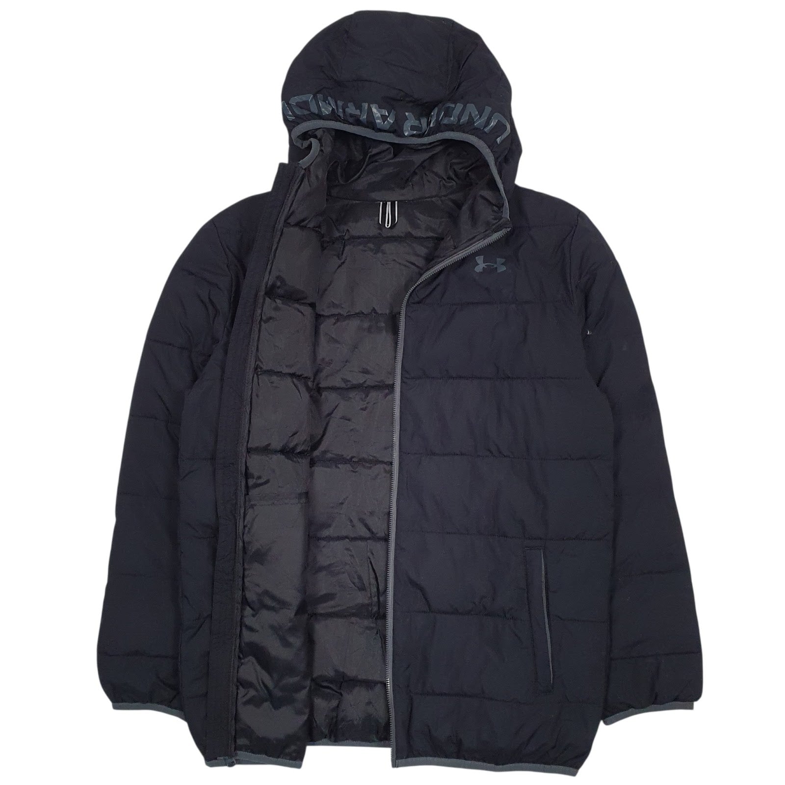 Mens Black Under Armour  Turtle Neck Coat