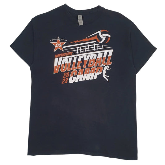 Mens Black Gildan Northstars Volleyball Camp Short Sleeve T Shirt