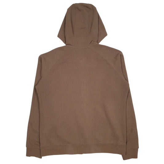 Womens Brown Carhartt Spellout Full Zip Jumper