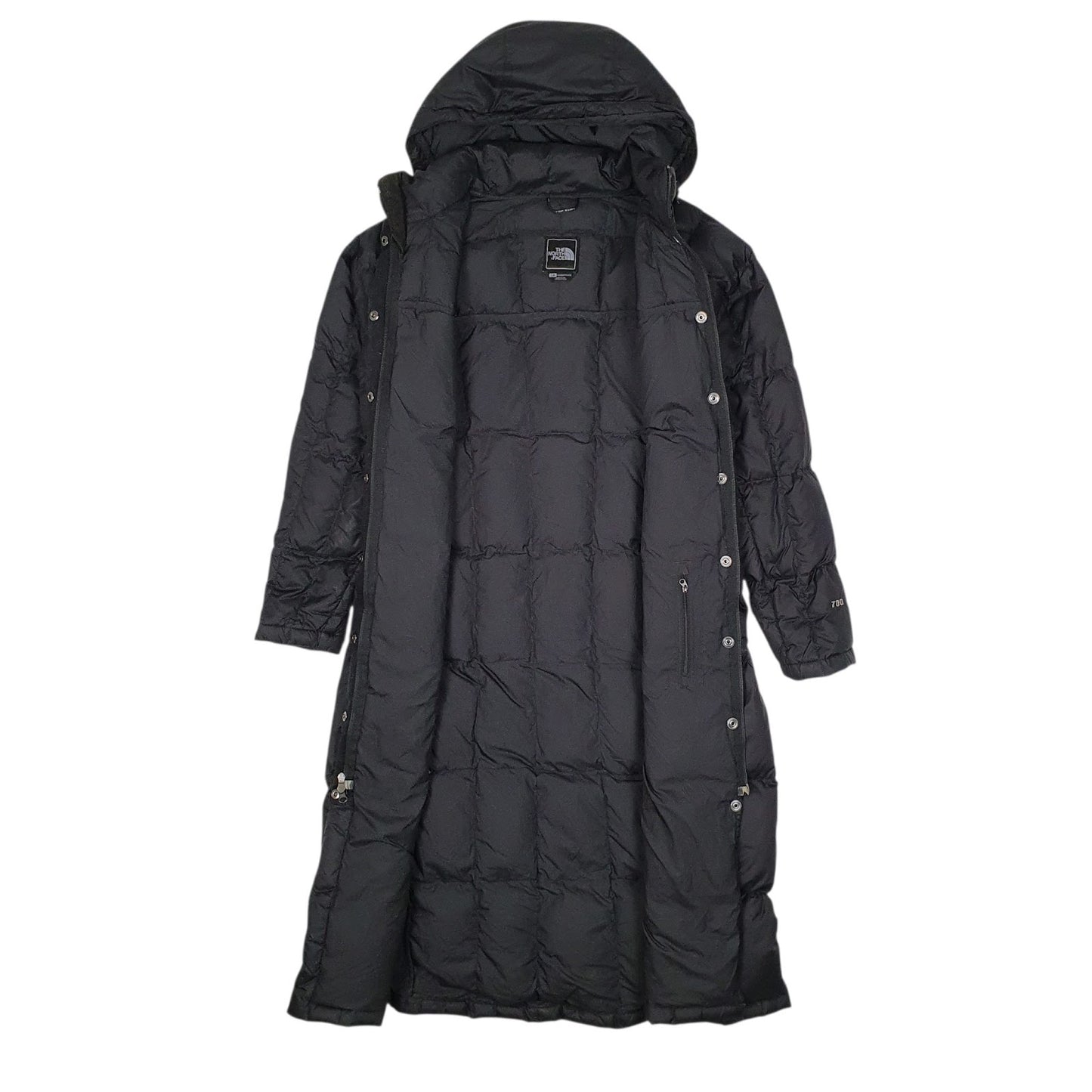 Womens Black The North Face Long Line Full Length Trench  Coat