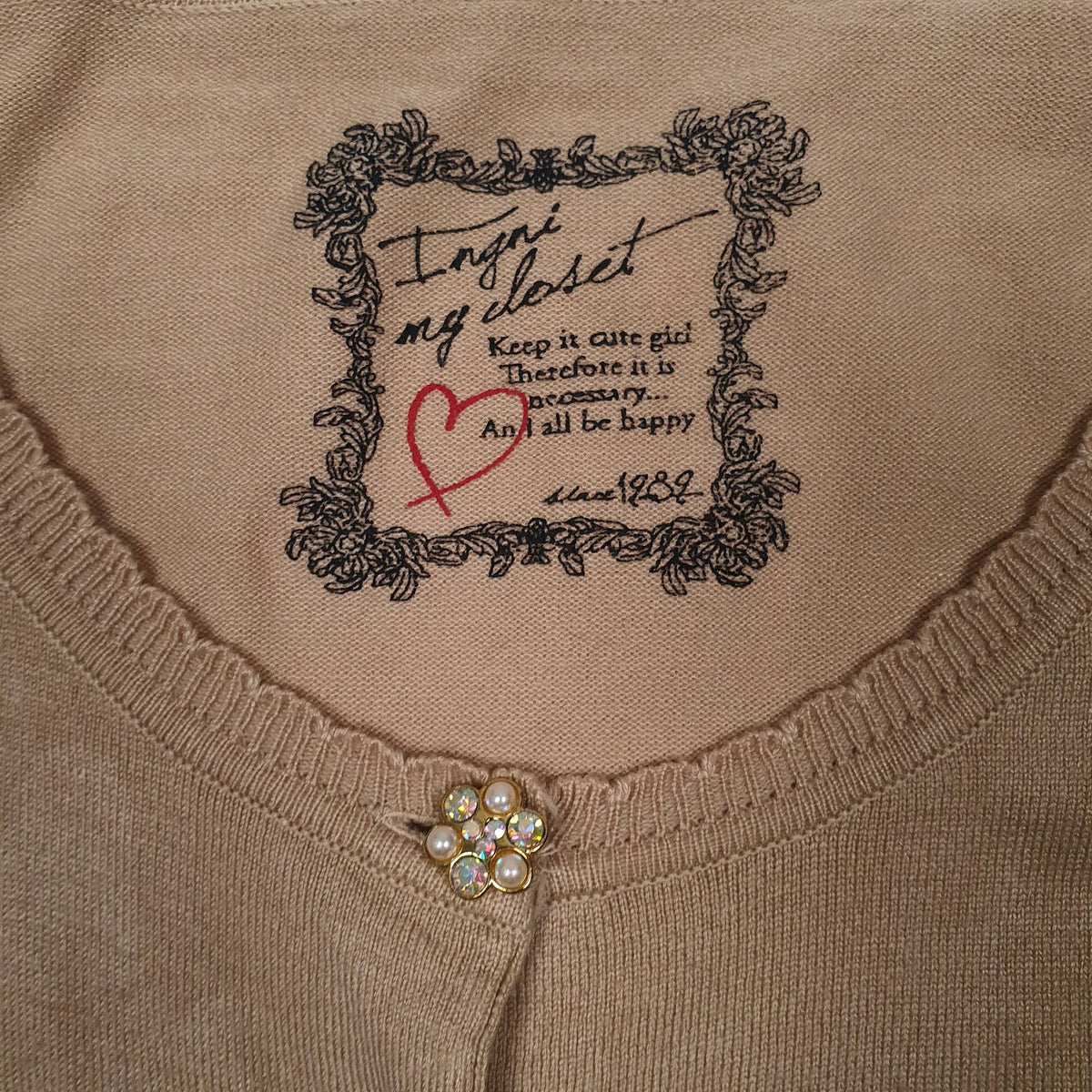 Womens Brown Ingni  Cardigan Jumper