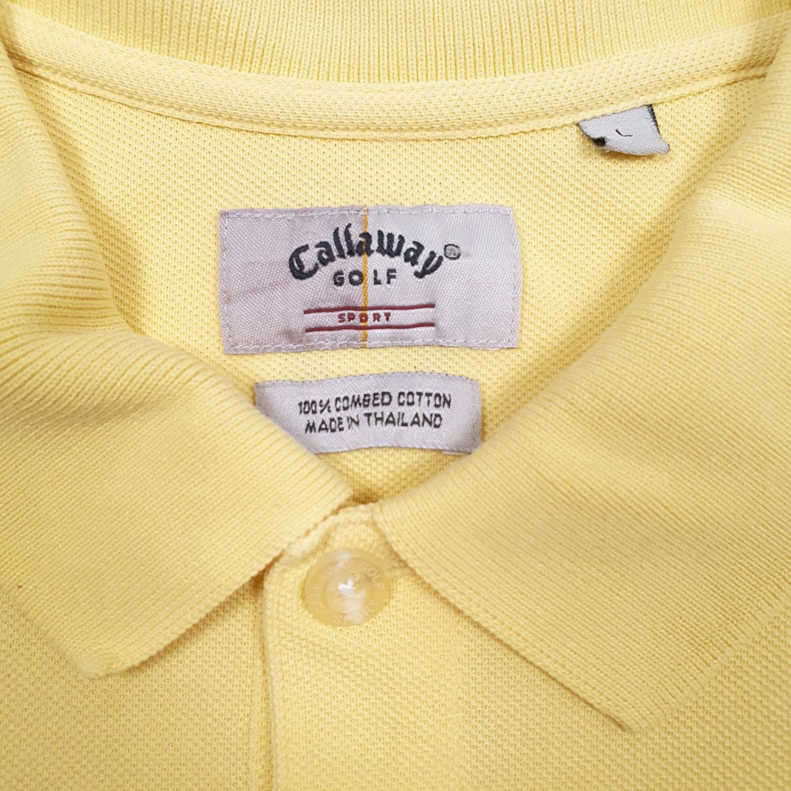 Mens Yellow Callaway Golf  Polo Shirt