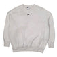 Mens White Nike Baggy Crewneck Jumper