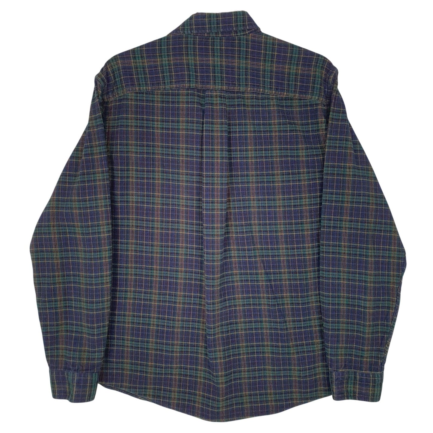Mens Blue Eddie Bauer Flannel  Shirt