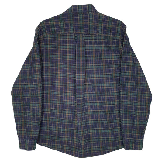 Mens Blue Eddie Bauer Flannel  Shirt