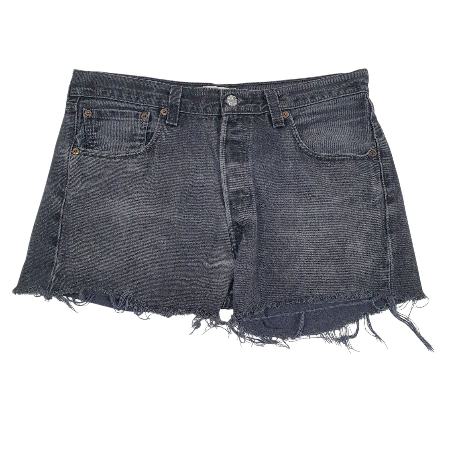 Womens Grey Levis  Denim Shorts