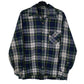 Mens Blue Unbranded Vintage Flannel Long Sleeve Shirt