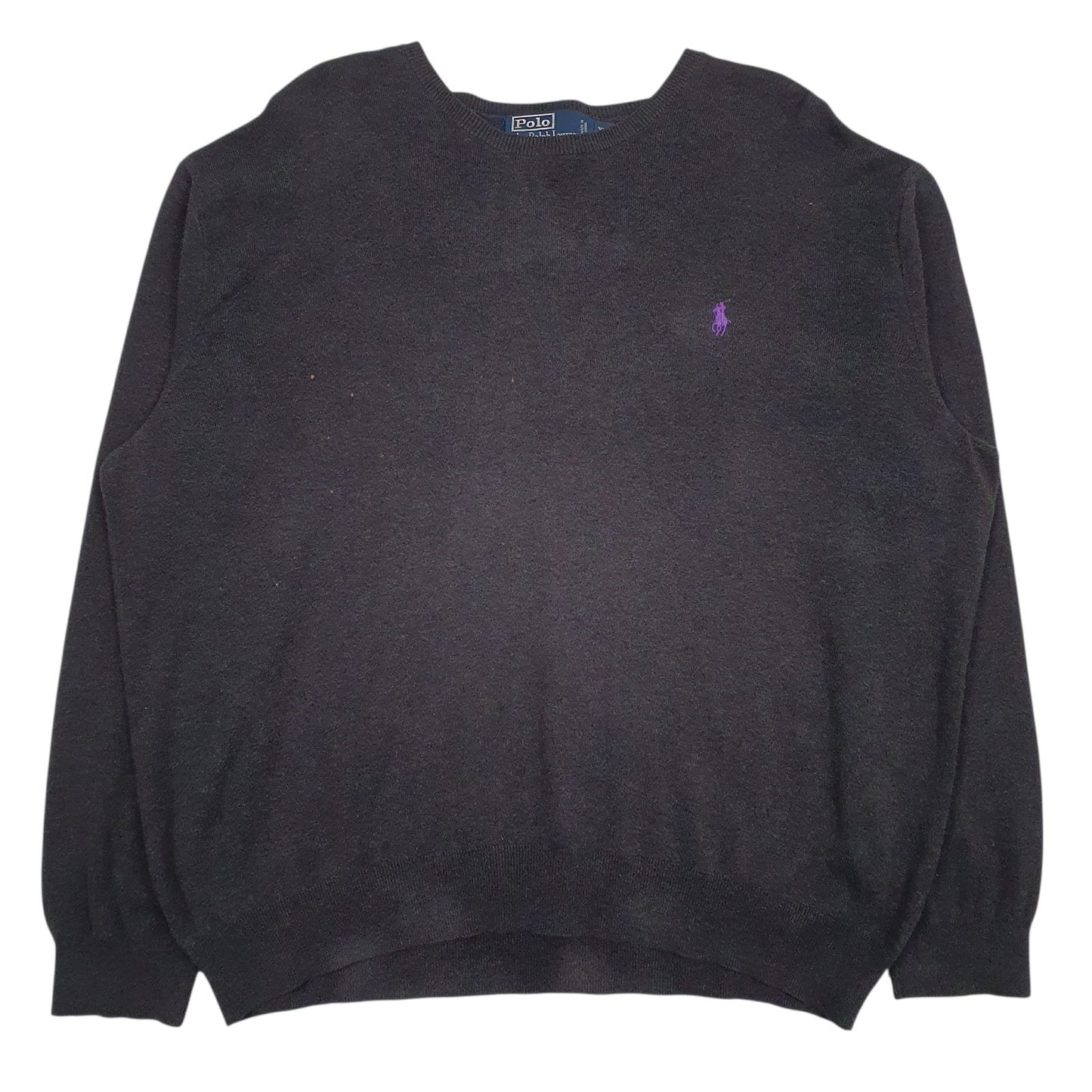 Womens Grey Polo Ralph Lauren Pima Crewneck Jumper